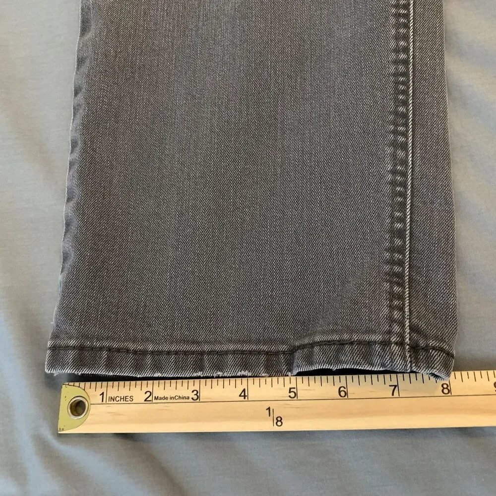 Levis 541 Jeans Mens 40x30 Gray Charcoal Wash Athletic Taper Stretch Denim Pants